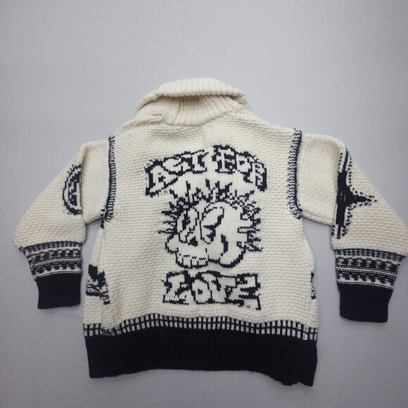 Zadig & Voltaire Monochrome Graphic Cardigan - Picture 3 of 11